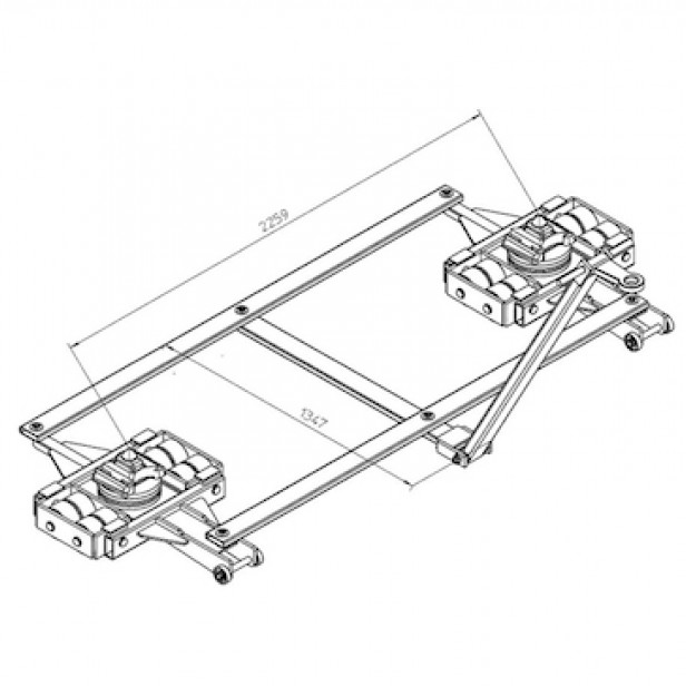 Φορείο-τιμόνι  μεταφοράς κοντέινερ TL20-C 20000kg  AΝΥΨΩΤΙΚΑ ΥΛΙΚΩΝ