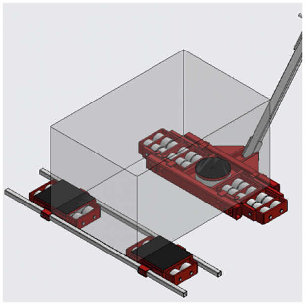 Transport dolly F60-60000kg MATERIAL LIFTS