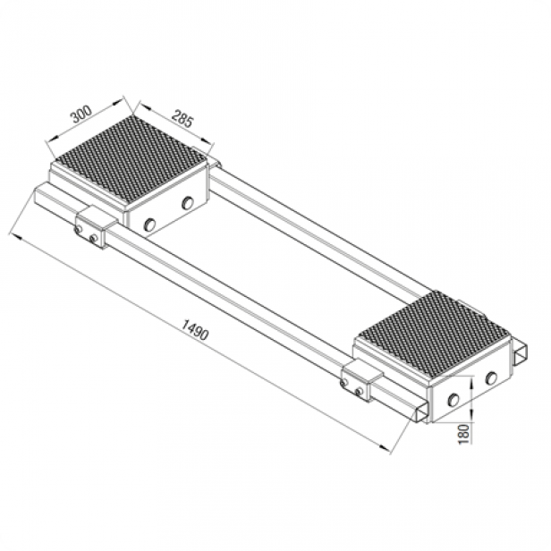 Transport dolly F30-30000kg MATERIAL LIFTS