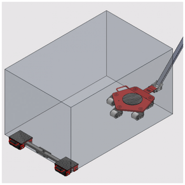 Φορείο-Τιμόνι μεταφοράς L12-12000kg  AΝΥΨΩΤΙΚΑ ΥΛΙΚΩΝ