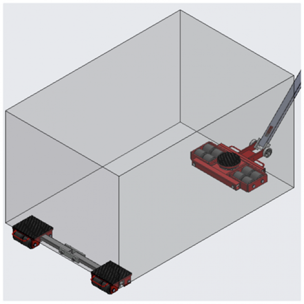 Transport dolly F9-9000kg  MATERIAL LIFTS