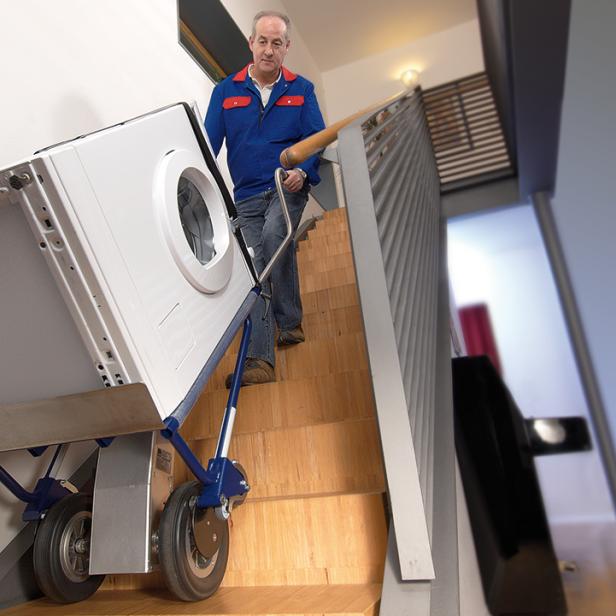 CARGOMASTER A142 Ηλεκτρικό καρότσι για σκάλες, Καρότσι ανύψωσης με μπαταρία, Καρότσι μεταφοράς βαρέων αντικειμένων σε σκάλες, Επαγγελματικό καρότσι για μετακομίσεις