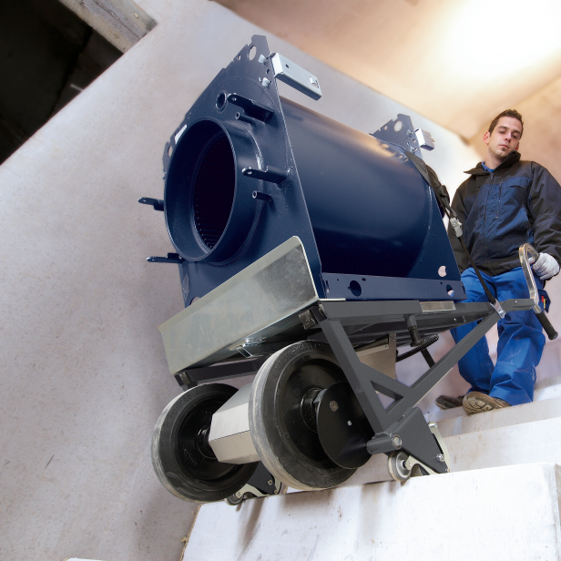 CARGOMASTER A350 Electric stair climbing trolley, Battery-powered lifting trolley, Heavy object transport trolley for stairs, Professional moving equipment