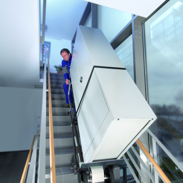 CARGOMASTER A350 Ηλεκτρικό καρότσι για σκάλες, Καρότσι ανύψωσης με μπαταρία, Καρότσι μεταφοράς βαρέων αντικειμένων σε σκάλες, Επαγγελματικό καρότσι για μετακομίσεις