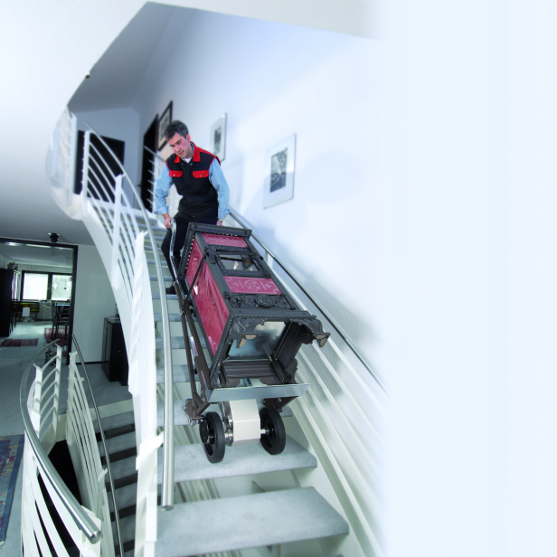 CARGOMASTER A350 Ηλεκτρικό καρότσι για σκάλες, Καρότσι ανύψωσης με μπαταρία, Καρότσι μεταφοράς βαρέων αντικειμένων σε σκάλες, Επαγγελματικό καρότσι για μετακομίσεις