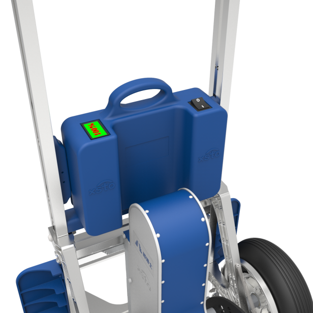 XSTO ZW7170GF Electric foldable stair climbing hand truck, Moves loads up to 170 kg on stairs safely and effortlessly, Ideal for professional use, Safe and easy transport