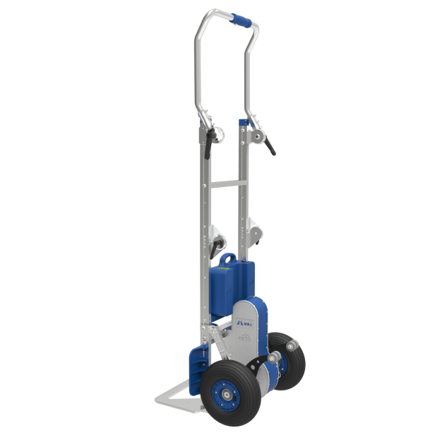 ZW7170EF stair climbing cart in use  ZW7170EF electric stair climber 170KG load capacity