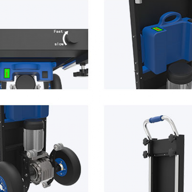 Ηλεκτρικό Καρότσι μπαταρίας για σκάλες ZW4250R 250kg  AΝΥΨΩΤΙΚΑ ΥΛΙΚΩΝ