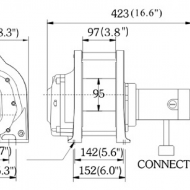COME UP DH-300(A) wire rope hoist low voltage brushless 300kg   DC 12V/24V hoist COME UP DH-300(A)   Electric hoist COME UP DH-300(A)   Wire rope hoist for portable crane COME UP DH-300(A)