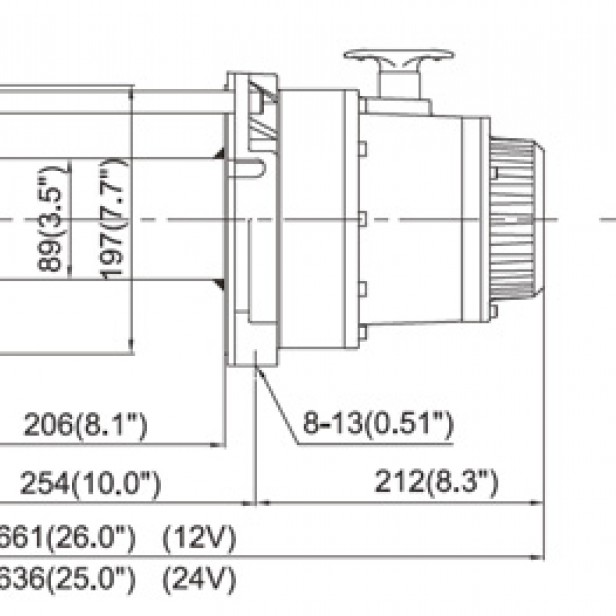 COME UP CAR WINCH DV15000 - 24V/6800KG
