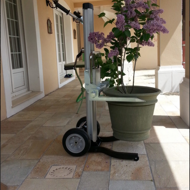 KSF ML2 trolley with platform 120 kg or fork 150 kg   Portable hand truck lifter ML2 with fork   KSF ML2 manual lifter trolley 150 kg