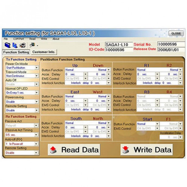 WIRELESS REMOTE CONTROLL SAGA  12/24 Vac/dc - 48-110-220 Vac HOISTS