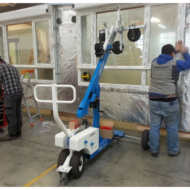 KSF GRM250 glass robot 250kg 2,9m Τηλεσκοπικό robot γυαλιού GRM250 250 kg GRM250 – jobsite glass lifter 360° κούνια