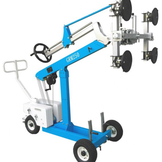 KSF GRM250 glass robot 250kg 2,9m Τηλεσκοπικό robot γυαλιού GRM250 250 kg GRM250 – jobsite glass lifter 360° κούνια