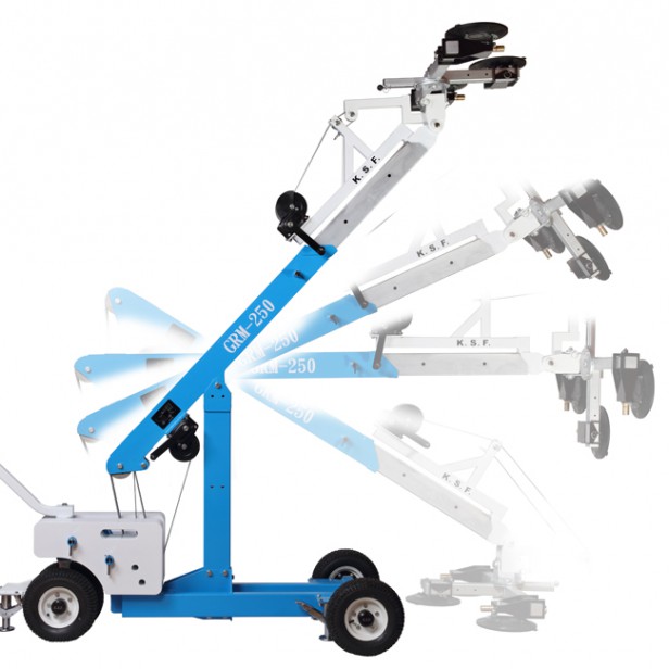 KSF GRM250 glass robot 250kg 2,9m Τηλεσκοπικό robot γυαλιού GRM250 250 kg GRM250 – jobsite glass lifter 360° κούνια