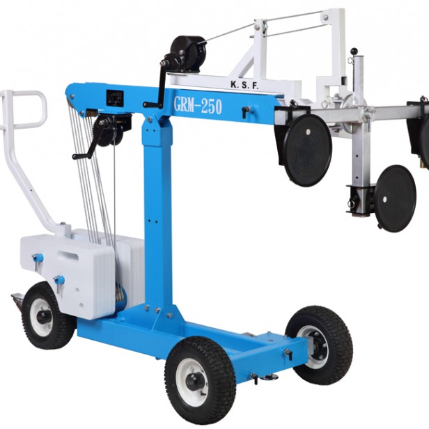 KSF GRM250 glass robot 250kg 2,9m Τηλεσκοπικό robot γυαλιού GRM250 250 kg GRM250 – jobsite glass lifter 360° κούνια