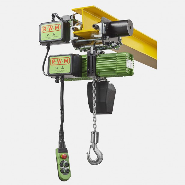 Chain hoist 2 speed with electric trolley 1000kg 380V HOISTS