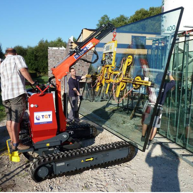 Ερπυστριοφόρο Aνυψωτικό Tζαμιών 900kg,4500mm ανύψωση AΝΥΨΩΤΙΚΑ ΥΛΙΚΩΝ