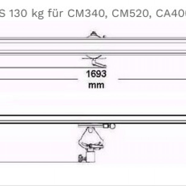 KSF G‑LS glass cradle attachment 130 kg   Glass cradle for CM340, CM520, CA400, BD400   130 kg glass cradle accessory