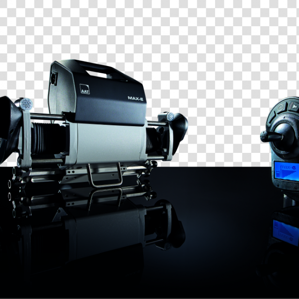 AAT MAX‑E Black Edition electric power assist system for wheelchairs add-on electric drive MAX‑E Black Edition with joystick AAT MAX‑E Black Edition supporting users up to 160 kg AAT MAX‑E Black Edition for easy and safe wheelchair driving