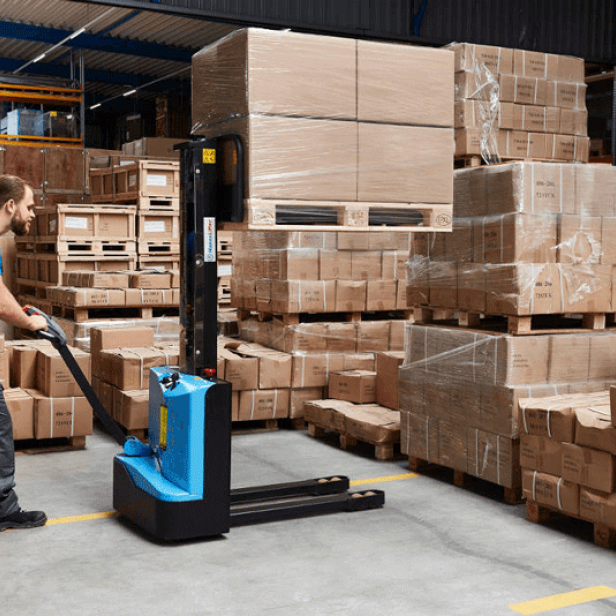 ΗΛΕΚΤΡΙΚΟ STACKER E-DH10-BF 1000KG 1600MM εως 1955MM ανυψωση ΠΕΡΟΝΟΦΟΡΑ