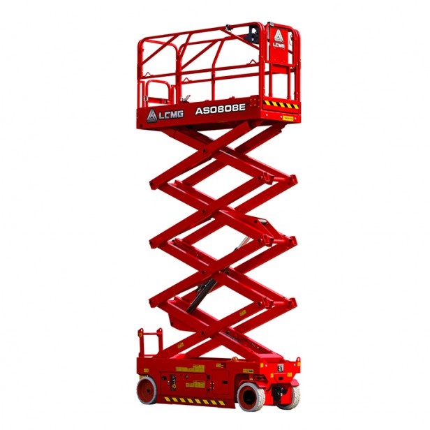 SCISSOR WORKING PLATFORM AS0808E 230KG 10M BOOM LIFTS-SCISSOR LIFTS-WORKSITE