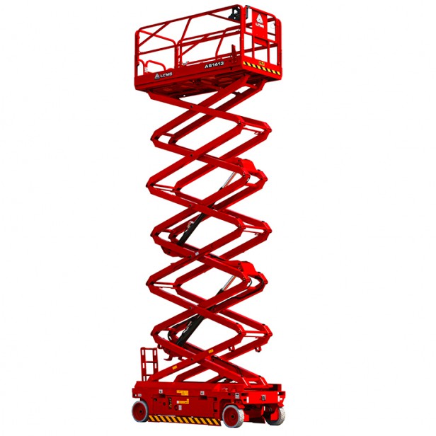 SCISSOR WORKING PLATFORM AS1413 320KG 15.8M BOOM LIFTS-SCISSOR LIFTS-WORKSITE