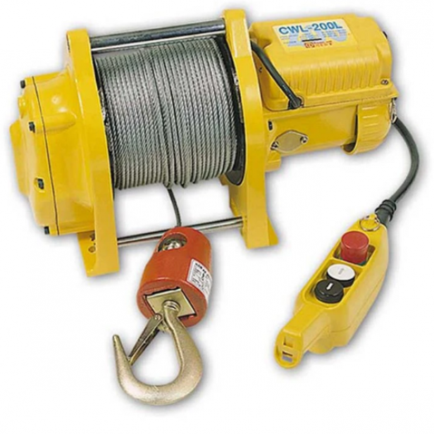 COME UP CWL-200L wire rope winch 200kg   CWL‑200L long rope winch 69m   Single phase AC winch COME UP CWL-200L   High speed wire rope winch CWL‑200L