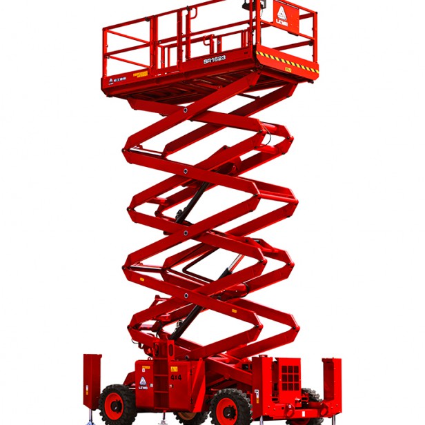SCISSOR rough terrain WORKING PLATFORM SR1623 680KG 18M BOOM LIFTS-SCISSOR LIFTS-WORKSITE