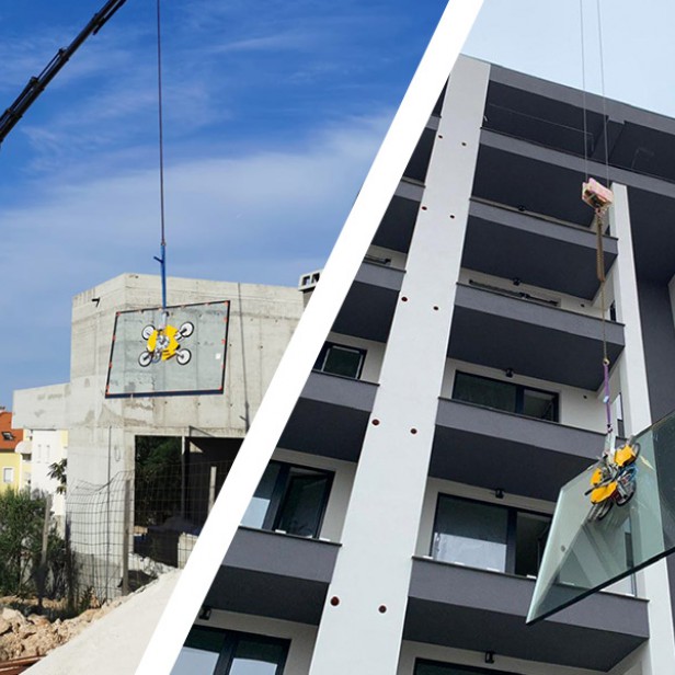 Bεντούζες ανύψωσης τζαμιών μπαταρίας VBT4 400kg -light frame  AΝΥΨΩΤΙΚΑ ΥΛΙΚΩΝ