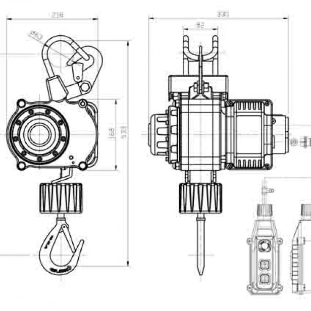 COME UP CSH-250 strap hoist 250kg   5m strap hoist COME UP CSH-250   Electric hoist COME UP CSH-250   High-strength strap hoist COME UP CSH-250