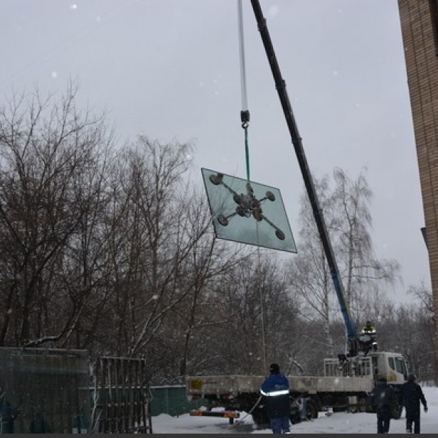 Bεντούζες ανύψωσης τζαμιών μπαταρίας VB4 + 4 RCMBM 800kg MATERIAL LIFTS