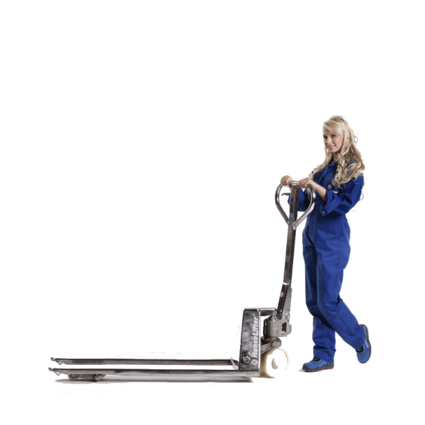 STAINLESS STEEL HAND PALLET TRUCK 2000KG FORKLIFTS