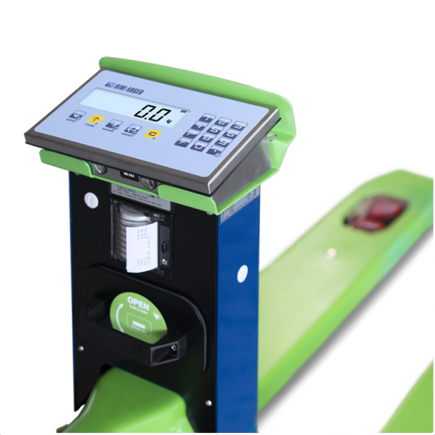 SEMI-ELECTRIC PALLET TRUCK EITH SCALE 1250KG,200MM STROKE TPW E-FORCE FORKLIFTS