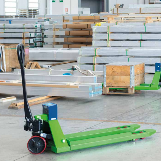 Χειροκίνητο παλετοφόρο με ζυγαριά 200kg,200mm ανύψωση 