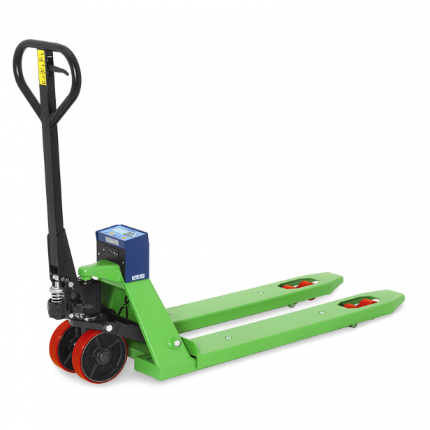 Χειροκίνητο παλετοφόρο με ζυγαριά 2000kg,200mm ανύψωση με επαναφορτιζόμενη μπαταρία TPWNBT 