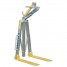 GALVANIZED self leveling telescopic crane fork 2000KG MBA 20ZN