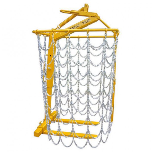 Automatic crane fork with protection chains MBRA-CP 