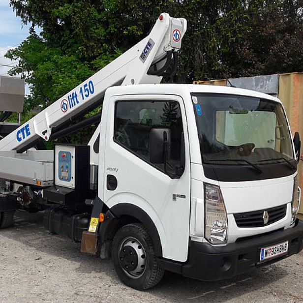 used Telescopic Truck Mounted Boom Lifts b-lift 150, manufactured in 2013 