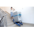 XSTO CT250 Electric stair climbing trolley, Load capacity up to 250 kg, Up to 20 steps per minute climbing speed, Rechargeable lithium battery, Self-balance tilt detection, Foldable design