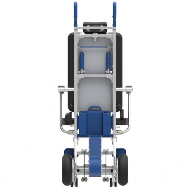 XSTO TR140C electric stair climbing chair, attendant control, transport of individuals with limited mobility on stairs, lightweight, safe and easy to use