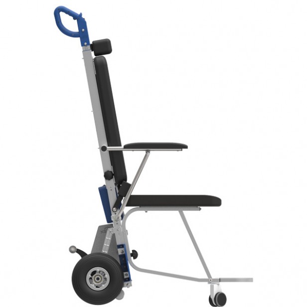 XSTO TR140C electric stair climbing chair, attendant control, transport of individuals with limited mobility on stairs, lightweight, safe and easy to use