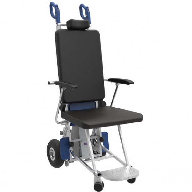 XSTO TR140C electric stair climbing chair, attendant control, transport of individuals with limited mobility on stairs, lightweight, safe and easy to use