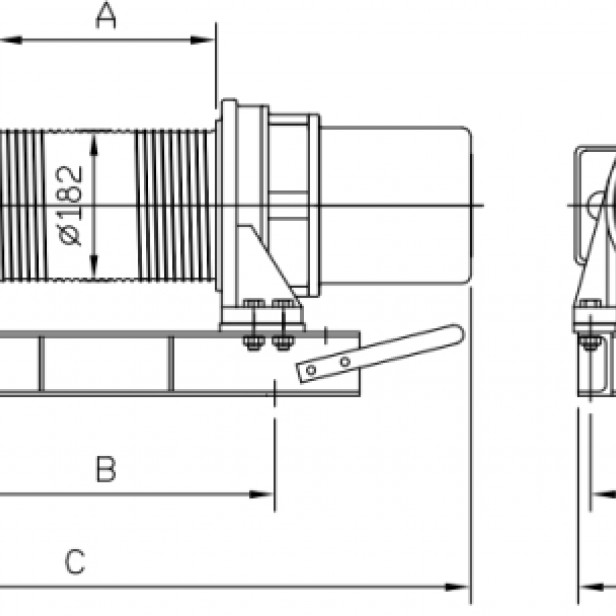 COME UP CEP-1000(S) single-phase hoist with wire rope 16 m 1000 kg   Single-phase hoist COME UP CEP-1000(S)   Electric hoist 1000kg COME UP CEP-1000(S)   Wire rope hoist for vehicle-mounted cranes – CEP-1000(S)