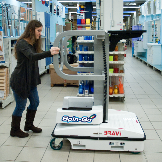 BRAVI ΜΗΧΑΝΗΜΑ ΣΥΛΛΟΓΗΣ ΠΑΡΑΓΓΕΛΙΩΝ ORDER PICKER  Spin-Go 4,1M ΥΨΟΣ ΕΡΓΑΣΙΑΣ