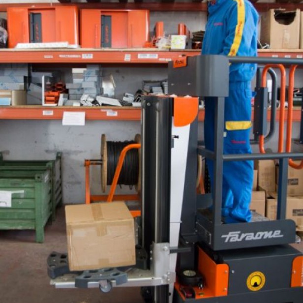 ΜΗΧΑΝΗΜΑ ΣΥΛΛΟΓΗΣ ΠΑΡΑΓΓΕΛΙΩΝ ELEVAH 5 TIRES ΥΨΟΣ ΕΡΓΑΣΙΑΣ 5.15Μ 