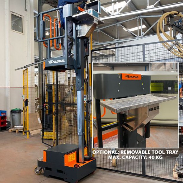 ΜΗΧΑΝΗΜΑ ΣΥΛΛΟΓΗΣ ΠΑΡΑΓΓΕΛΙΩΝ ELEVAH Ε5 MOVE  ΥΨΟΣ ΕΡΓΑΣΙΑΣ 5.15Μ 