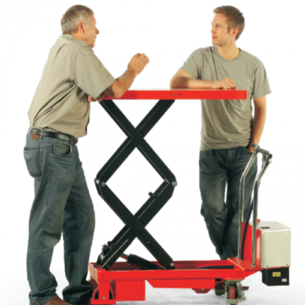 SEMI-ELECTRIC LIFTING & MOVING TABLE ETFD77 - 350KG 1300MM LIFTING STROKE - 910 ΜΜ* 500ΜΜ
