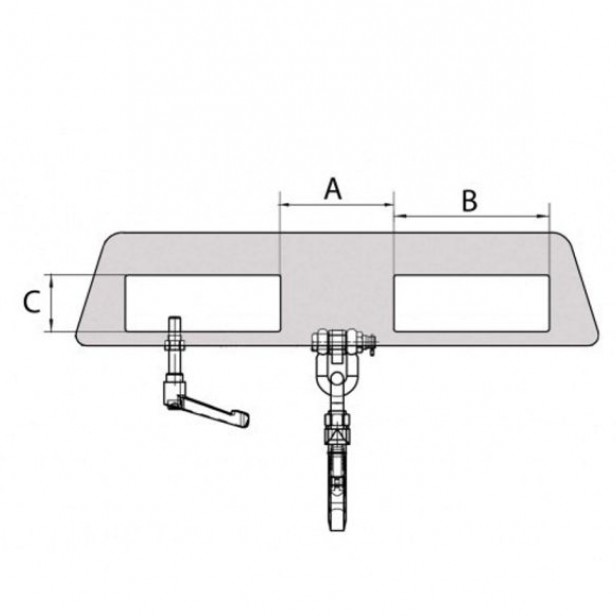 BAUER ΓΑΛΒΑΝΙΖΕ ΑΝΥΨΩΤΙΚΟΣ ΓΑΝΤΖΟΣ ΔΙΠΛΗΣ ΒΑΣΗΣ ΓΙΑ ΠΕΡΟΝΟΦΟΡΑ LH-II  - 7500KG