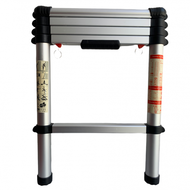 Telescopic aluminium ladder from 1,4m up to 3m 